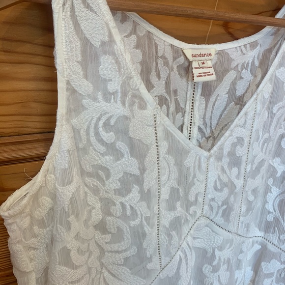 Sundance White Top Size Medium - Picture 3 of 6